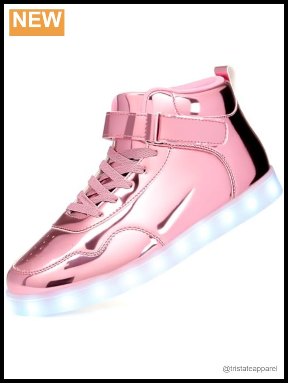 Unisex LED Light Up High Top Sneakers Rechargeable Party Dance Shoes